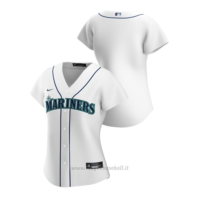 Maglia Baseball Donna Seattle Mariners Replica 2020 Primera Bianco